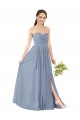 Shop Deep Sweetheart Neckline Open Back Long Chiffon Bridesmaid Dress Ottawa