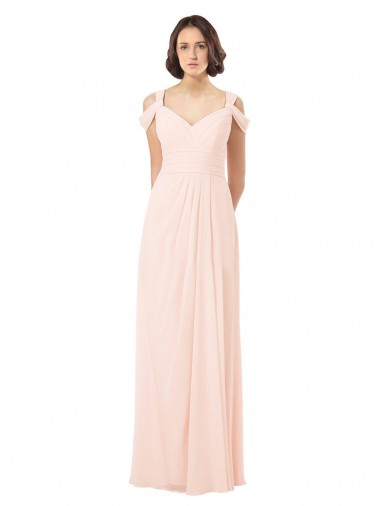Shop Chiffon Sweetheart Bridesmaid Dress with An Illusion Overlay Ottawa