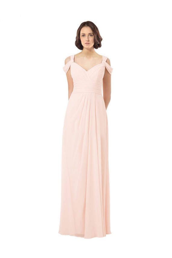 Shop Chiffon Sweetheart Bridesmaid Dress with An Illusion Overlay Ottawa