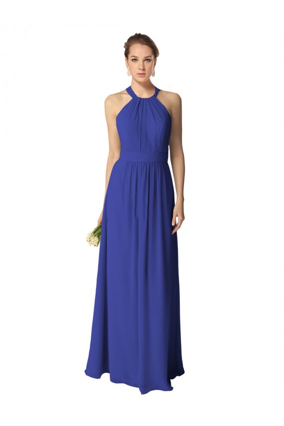 Shop Long Full Length Chiffon Halter Bridesmaid Dress Ottawa
