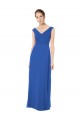 Shop Long Chiffon Strapless Bridesmaid Dress with Wide Front and Back V-Neckline Ottawa