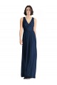 Shop Cut Out Back Long Chiffon V-Neck Bridesmaid Dress Ottawa