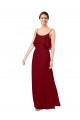 Shop Scoop Neck Chiffon Bridesmaid Dress with Spaghetti Straps and Low Back Ottawa