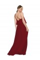 Shop Long Chiffon Bridesmaid Dress with Slim Straps and Open Back Ottawa