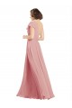 Shop Chiffon Bridesmaids Dress with One Shoulder Flounced Sleeve Ottawa