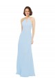 Shop Floor Length Chiffon Bridesmaids Dress with Front Keyhole Neckline Ottawa