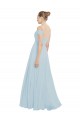 Shop Chiffon Bridesmaids Dress with Off the Shoulder Draped Neckline Ottawa