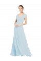 Shop Chiffon Bridsmaids Dress with V-Neckline and Tie V Back Ottawa