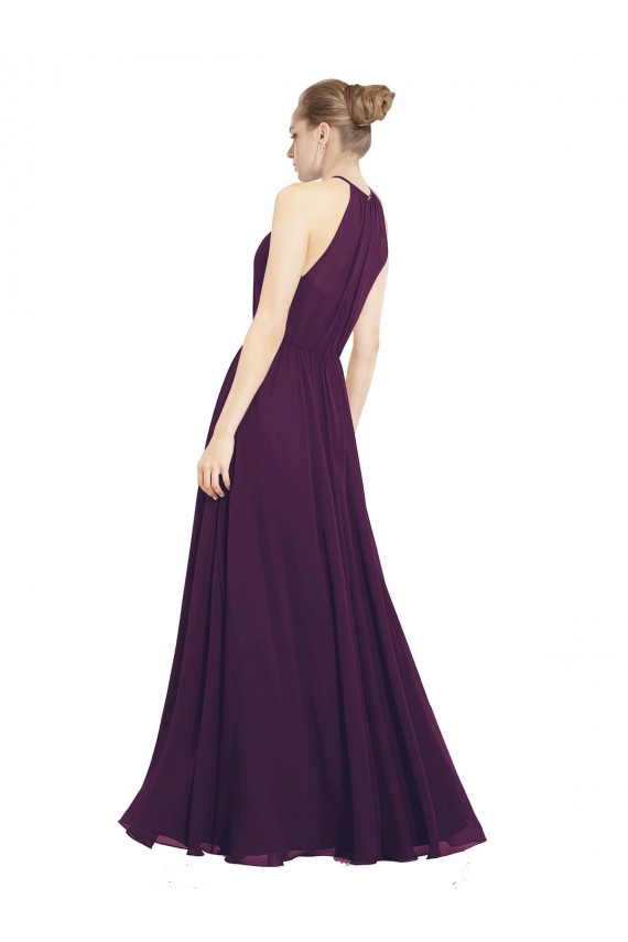 Shop Elegant Chiffon Bridesmaids Dress with Softly Draped Bodice Ottawa