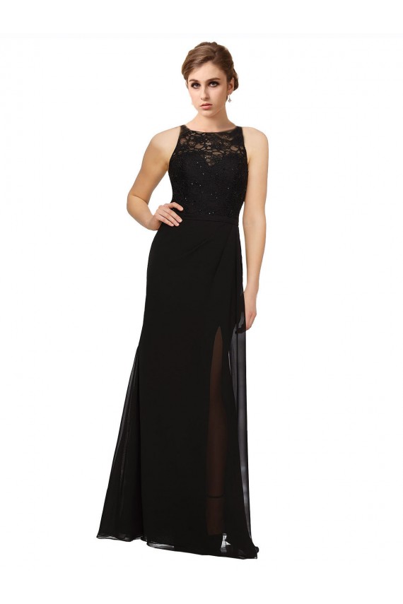 Shop Sheath Beaded and Embroidered Bridesmaids Dress with Lace Bodice and Chiffon Skirt Ottawa