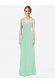 Shop Long Chiffon Bridesmaid Dress with a Sweetheart Neckline and Pleated Shoulder Straps Ottawa