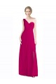 Shop Full Length Chiffon Bridesmaid Dress with One Wide Shoulder Strap Ottawa