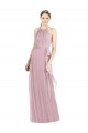 Shop Shirred Halter Neck Long Chiffon Bridesmaid Dress Ottawa