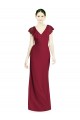 Shop V-Neck V-Back Long Chiffon Bridesmaid Dress Ottawa