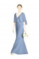 Shop V-Back Trumpet Chiffon Bridesmaid Dress with Draped Cape Overlay Ottawa