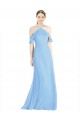 Shop Halter Frill Cold Shoulder A-Line Chiffon Bridesmaid Dress Ottawa
