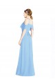 Shop Halter Frill Cold Shoulder A-Line Chiffon Bridesmaid Dress Ottawa
