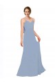 Shop Cowl Back Long Chiffon Slip Bridesmaid Dress with Straps Ottawa
