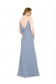 Shop Cowl Back Long Chiffon Slip Bridesmaid Dress with Straps Ottawa