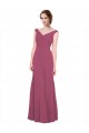 Shop V-Neckline Long Chiffon Bridesmaid Dress with Wide V-Back Ottawa