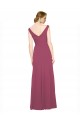 Shop V-Neckline Long Chiffon Bridesmaid Dress with Wide V-Back Ottawa