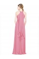 Shop Halter Neck Keyhole A-Line Chiffon Bridesmaid Dress Ottawa