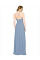 Shop Pleated Halter Neckline A-Line Chiffon Bridesmaid with Criss Cross Back Ottawa