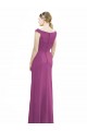 Shop Full Length Long Chiffon Bridesmaid Dress with Boat Neck Ottawa