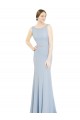 Shop Full Length Chiffon Bridesmaid Dress with Sparkly Neckline and Belt Ottawa