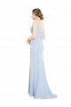 Shop Full Length Chiffon Bridesmaid Dress with Sparkly Neckline and Belt Ottawa