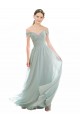 Shop Romantic Bridesmaid Dress with Embroidered Off the Shoulder Bodice Ottawa