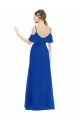 Shop High Low Boho Bridesmaid Dress with Cold Shoulder Sleeves Ottawa