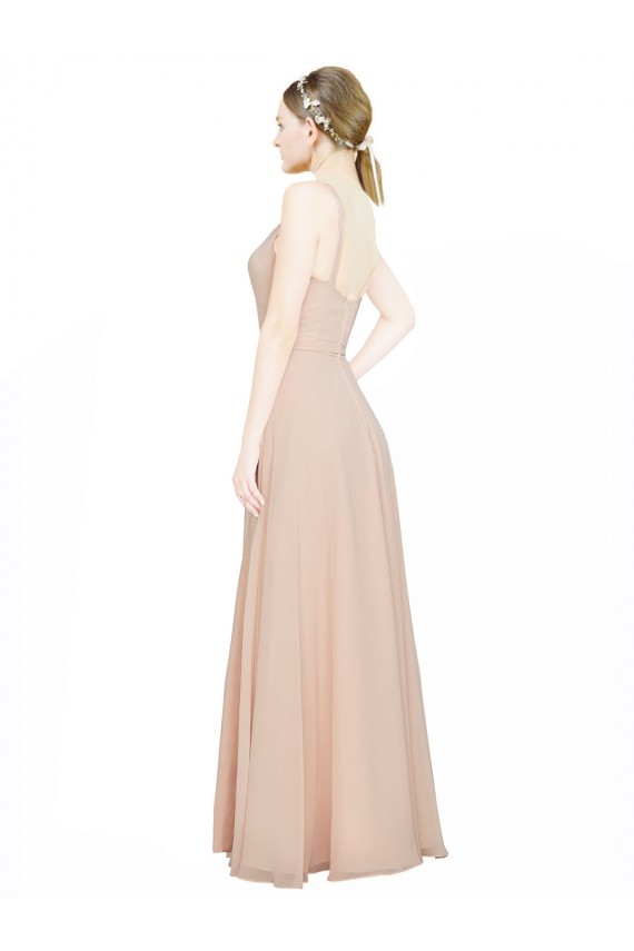 Shop Chiffon Bridesmaids Dress with Matching Chiffon Tie Sash Ottawa
