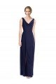 Shop Cowl Neck Deep V-Back Chiffon Bridesmaid Dress with Side Front Slits Ottawa