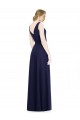 Shop Cowl Neck Deep V-Back Chiffon Bridesmaid Dress with Side Front Slits Ottawa