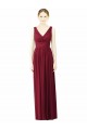 Shop V-Neck Full-Length Sleeveless Low Back Chiffon Bridesmaid Dress Ottawa