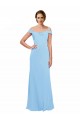 Shop Off the Shoulder Bateau Neck Chiffon Bridesmaid Dress with Straps Ottawa