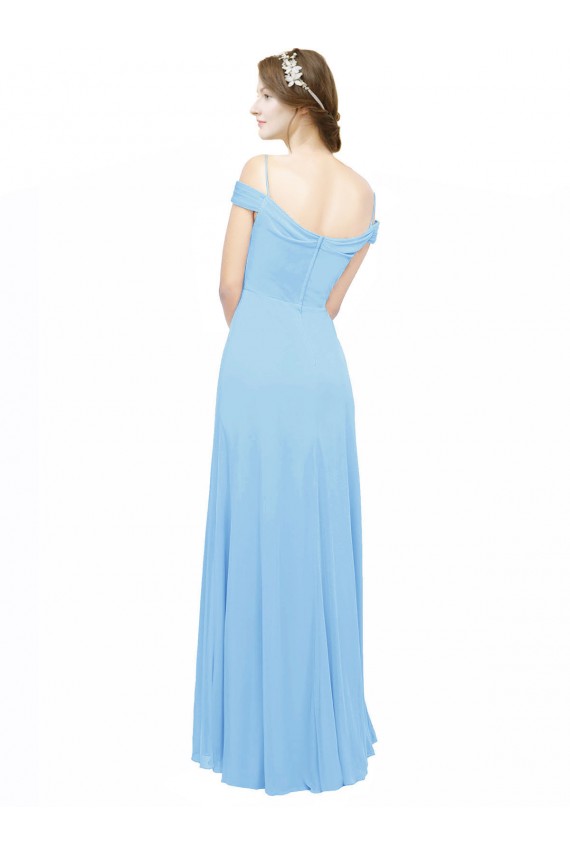 Shop Off the Shoulder Bateau Neck Chiffon Bridesmaid Dress with Straps Ottawa