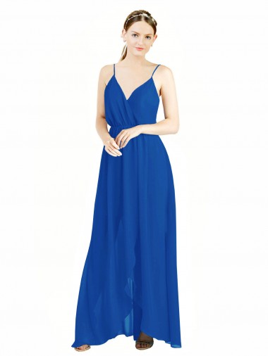 Shop Sleeveless Surplice Chiffon Bridesmaid Dress with Spaghetti Straps Ottawa