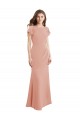 Shop Cap Sleeves Long Chiffon Bridesmaid Dress / Prom Dress with Low V-Back Ottawa