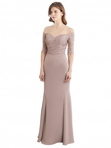 Shop Sweetheart Neckline Long Sleeves Lace Bridesmaid Dress Ottawa