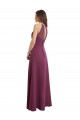 Shop High Neckline Long Chiffon Bridesmaid Dress with Beaded Trim Ottawa