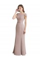 Shop Capped Sleeves Embroidered with Applique Lace Mermaid Chiffon Bridesmaid Dress Ottawa