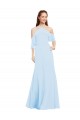 Shop Chiffon Halter Neck Bridesmaids Dress with Flounced Neckline Ottawa