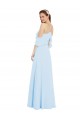 Shop Chiffon Halter Neck Bridesmaids Dress with Flounced Neckline Ottawa