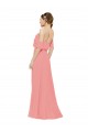 Shop Draped Off the Shoulder Sleeves Chiffon Bridesmaid Dress Ottawa