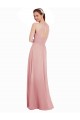 Shop Chiffon Bridesmaids Dress with Draped Bodice and Keyhole Back Ottawa