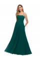 Shop Chiffon Bridesmaid Dress with Pleated Bodice and Straps Ottawa