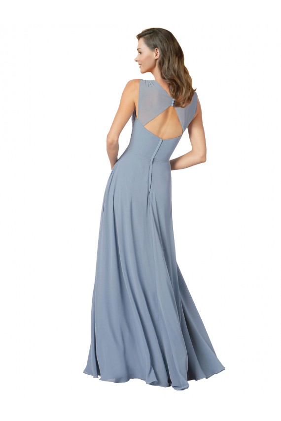 Shop Surplice Bodice A-Line Long Chiffon Bridesmaid Dress Ottawa
