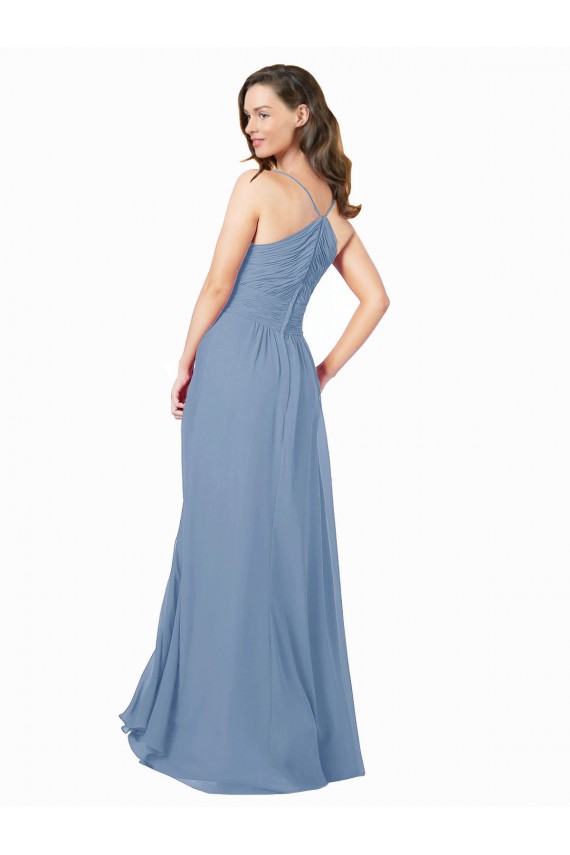 Shop A-Line Ruched V-Neckline Chiffon Bridesmaid Dress with Pockets Ottawa